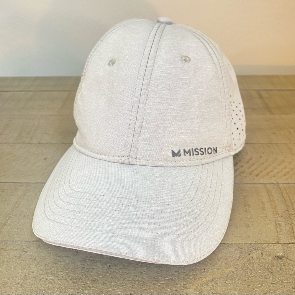 MISSION Cooling Vented Mesh Performance Hat Cap Alloy Heather Gray - Picture 3 of 17